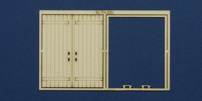M 70-33c O gauge double industrial door type 1